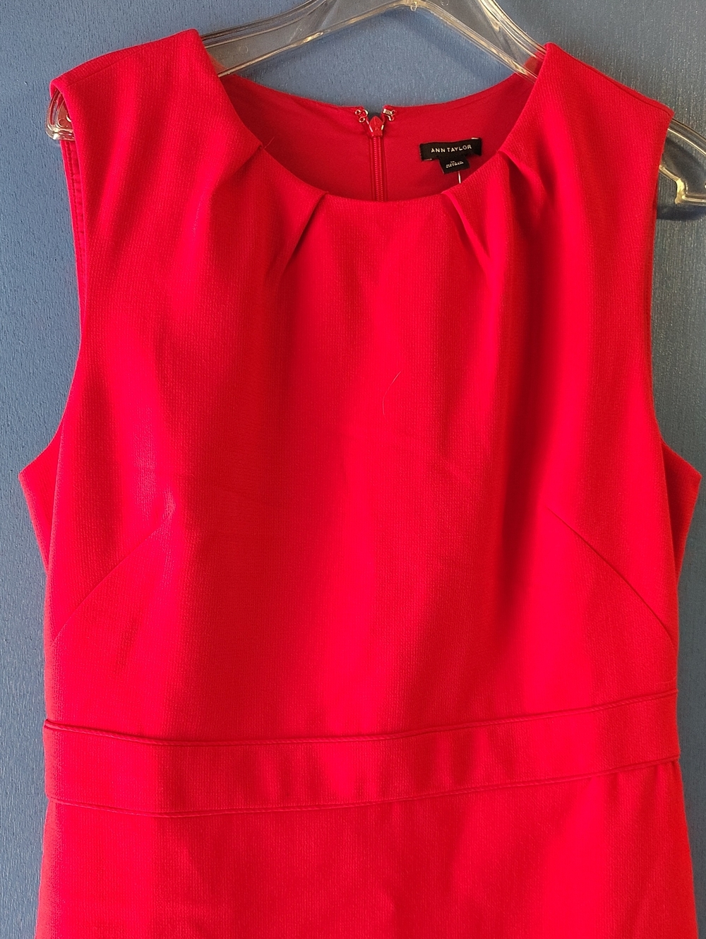 Ann Taylor Hot Pink Sleeveless Sheath Dress